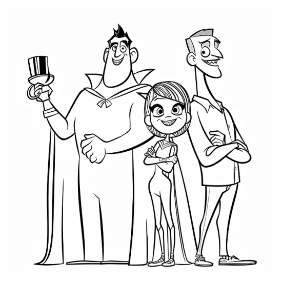 Coloring Pages of Hotel Transylvania