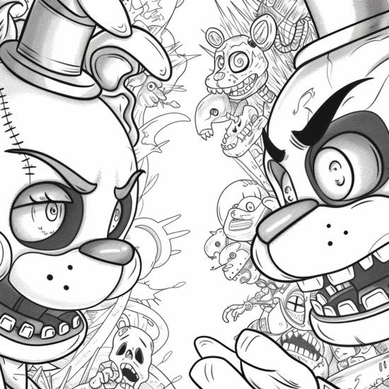 Five Nights at Freddys Coloring Page