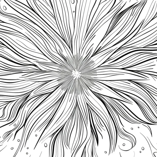 Firework coloring page