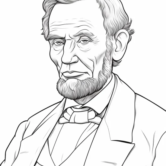 abraham lincoln coloring page